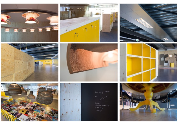 Interieur en details Servicecentrum City Box ontworpen door Babette Porcelijn